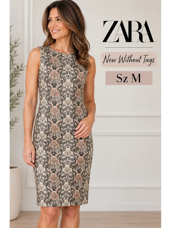 Zara Dresses & Skirts - New Without Tags | ZARA | Sz M | Paisley print sheath dress